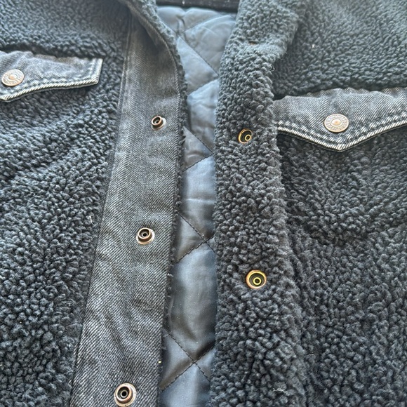 Levi Strauss Sherpa jacket extra small black - Picture 3 of 7